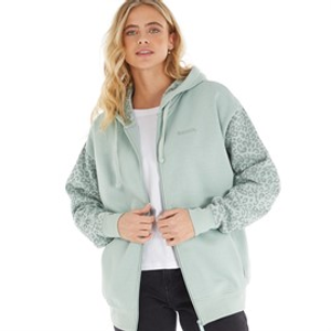 Bench Womens Liney Zip Thru Hoodie Sage