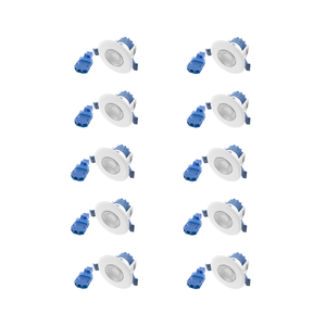 Ovia OXM-W-10 Inceptor Milli Dimmable LED Downlight CCT 4-6.4w White Fitting Pack of 10