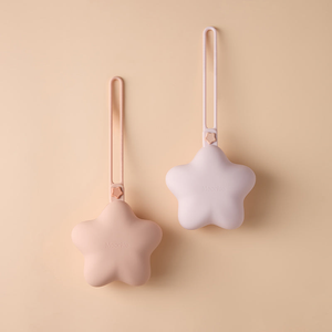 Blush/Soft Lilac Silicone Pacifier Holders