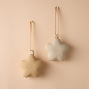 Croissant/Sand Silicone Pacifier Holders