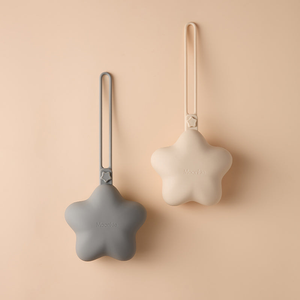 Grey/Shifting Sand Silicone Pacifier Holders
