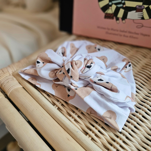 Bow Turban - Teddy Bears - 0-4 months