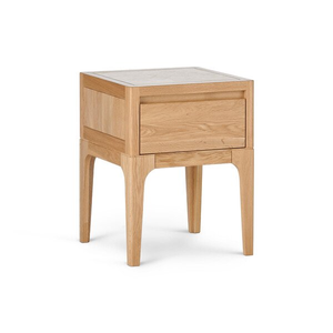 Durham Natural Oak 1 Drawer Bedside Table