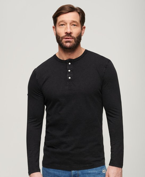 Jersey Grandad top met lange mouwen