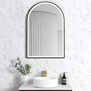 Archie Metal Frame LED Mirror 900x600 Black