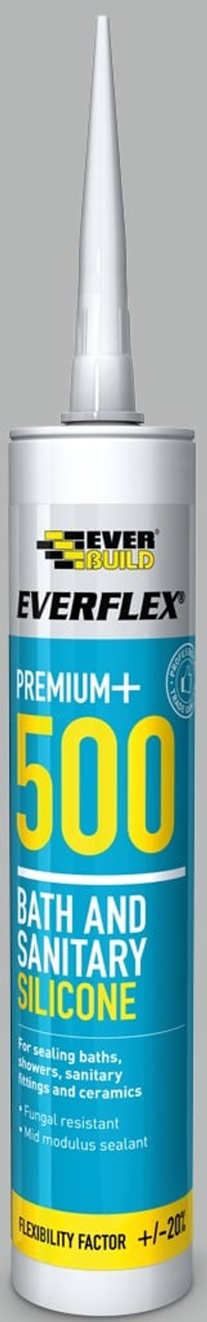 Everbuild 500TR Everflex 500 Bath & Sanitary Sealant Translucent