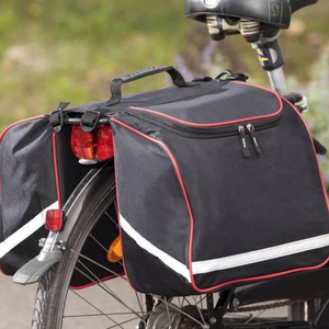 Filmer Double Bicycle Bag - Black & Red 