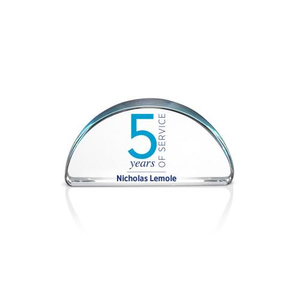 Years of Service Personalized Half Circle Mini Rave