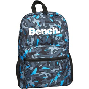 Bench Kids Logo Patterned Backpack Grey/Blue