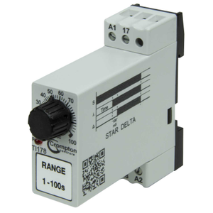 Star Delta 400V AC / DC Single Voltage DIN Rail Timer