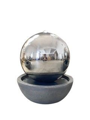 Tranquility Medium Stainless Steel Sphere & Resin Base Water Feature