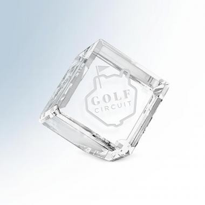 Optic Crystal Standing Cube