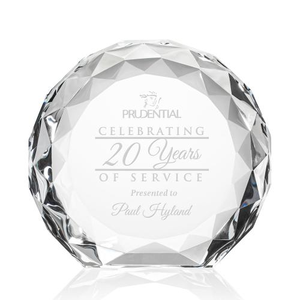 Seville Clear Circle Crystal Award