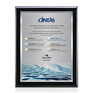 Oakleigh Full Color 3D Plaque - Black/Silver
