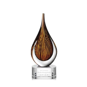 Barcelo Clear on Paragon Base Tear Drop Glass Award