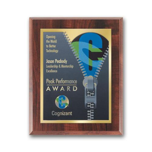 SpectraPrint&trade; Plaque - Walnut Gold  