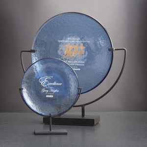 Spinoza Cobalt Circle Glass Award