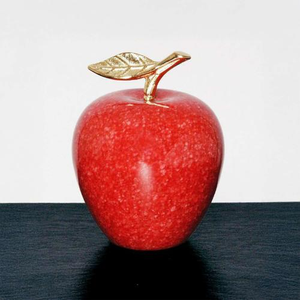 Engraved Red Marble Apple Award