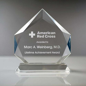 Prestige Clear Crystal Diamond Award