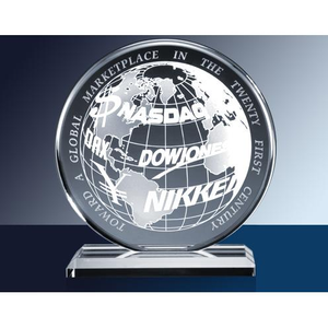 Clear Glass Circle Award