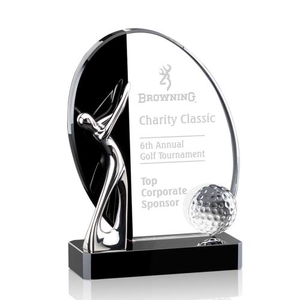 Wadsworth Golf Arch & Crescent Crystal Award