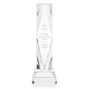 President Clear on Base Obelisk Crystal Award