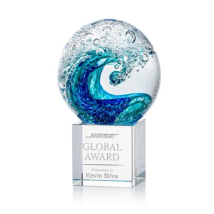 Surfside Globe on Granby Base Glass Award