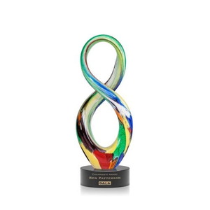Duarte Black on Stanrich Base Unique Glass Award