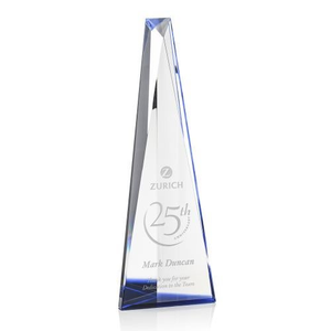 Belize Optical/Blue Obelisk Crystal Award