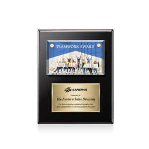 Gossamer Full Color Plaque - Black/Gold