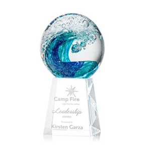 Surfside Spheres on Celestina Base Glass Award