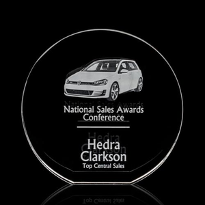 Glenwood Circle 3D Crystal Award