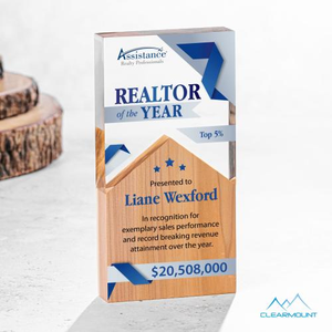 Montagnes Full Color Rectangle Wood Award