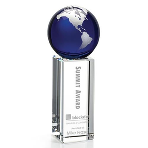 Luz Globe Award - Blue/Silver