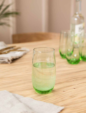 Chilmark Highball - Glass, Green, Set of 4