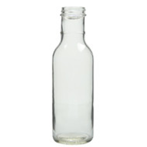 12 oz Clear Glass Ring Neck Dressing & Sauce Bottles - 317665-K