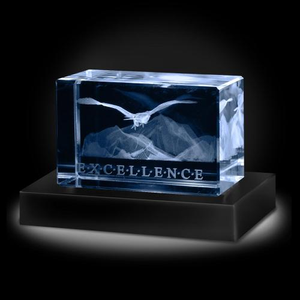 Excellence Eagle 3D Crystal Award
