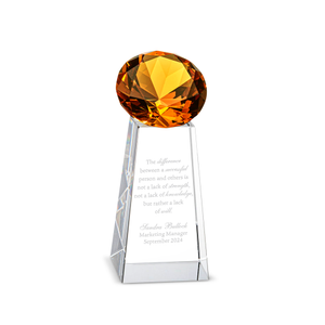 Diamond Pedestal Crystal Award