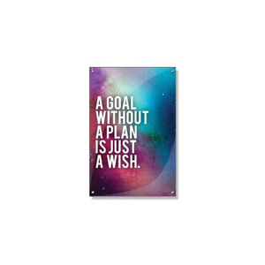 Goal Without A Plan Inspirational Art