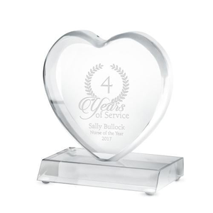 Exceptional Big Heart Acrylic Award