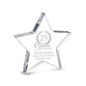 Star Acrylic Paperweight Award