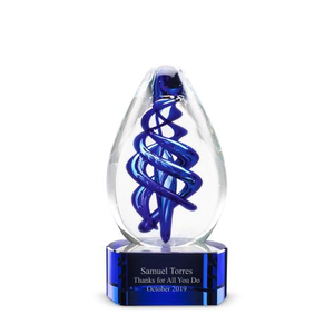 Blue Vortex Art Glass Award