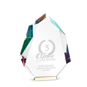 Chiseled Peak Crystal Award