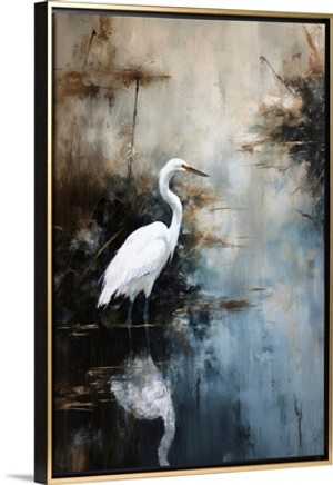 Egret In Lake
