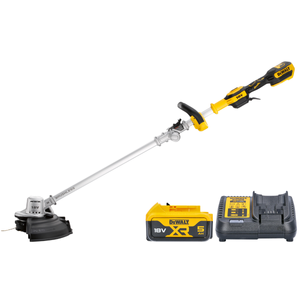 DeWalt DCMST561 18V Cordless Brushless String Trimmer With 1 x 5.0Ah Battery & Charger