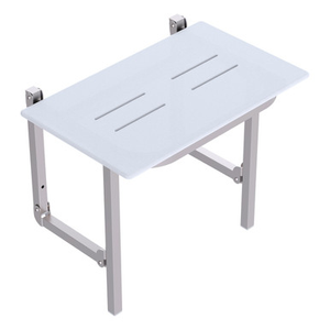 Care Folding Shower Seat 600 x 400mm Brushed Stainless Steel [291509]