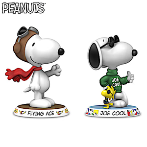 The Many Faces Of Snoopy Figurine Collection
