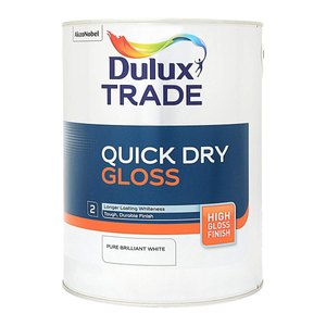 Dulux Trade Quick Dry Gloss Pure Brilliant White 1L