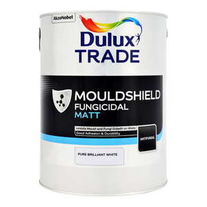 Dulux Trade Mouldshield Fungicidal Matt Pure Brilliant White 5L