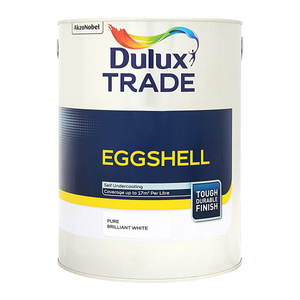 Dulux Trade Eggshell Pure Brilliant White 2.5L